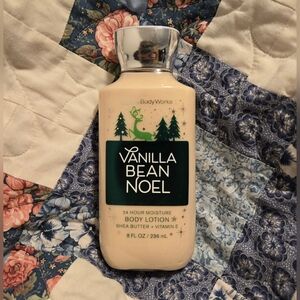 NEW Bath & Body Works Vanilla Bean Noel 24 Hour Moisture Body Lotion, 8 oz